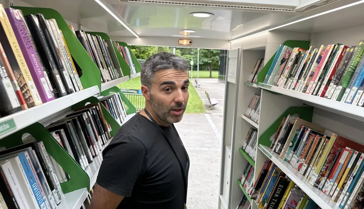 Bibliobús Navarra har en stor samling av materiale på baskisk – et av de eldste språkene i Europa.