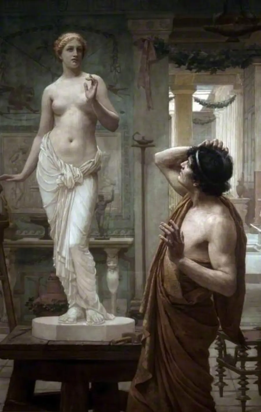 Skulptøren Pygmalion skapte statuen av sin perfekte kvinne, og forelsket seg i henne da hun ved hjelp av Venus ble levende. Myten kaster lys over dagens fortellinger om kunstig intelligens.