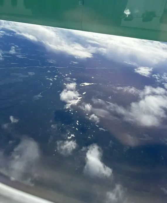 Innflygning til Øst-Varanger.